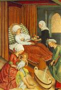MASTER of the Pfullendorf Altar The Birth of Mary oil painting